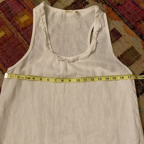 Dylan Linen Tank with Ruffles - Picture 7 of 8